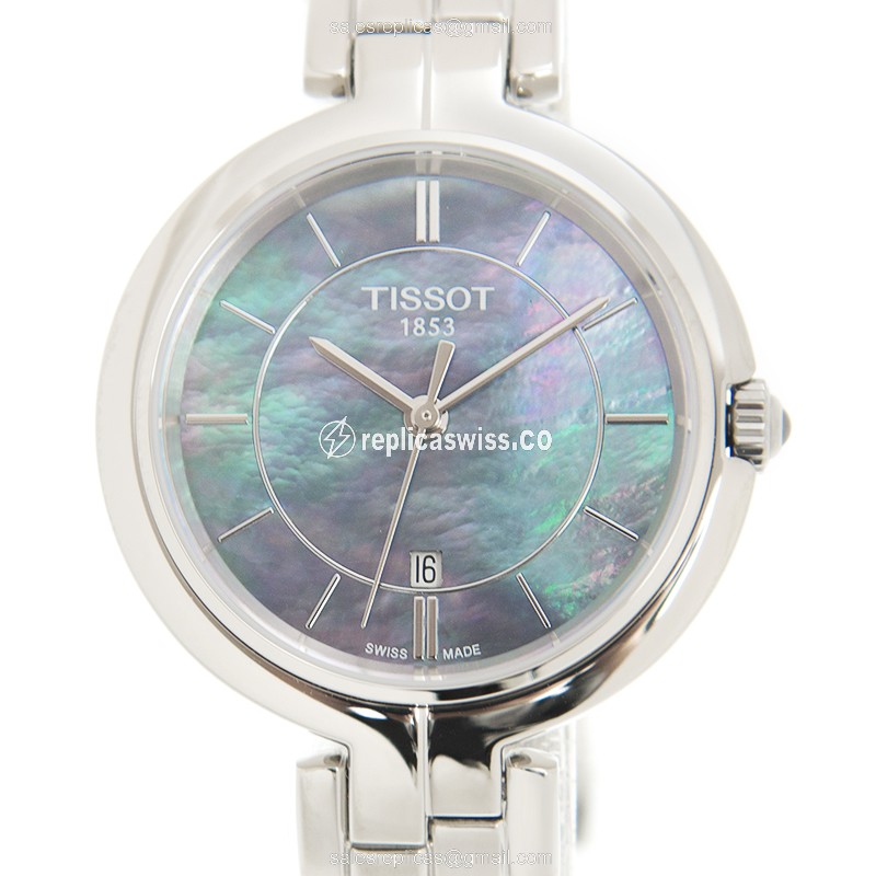Tissot T-LADY Replica in Black Dial & Stainless Steel Case, Automatic Movement Watch