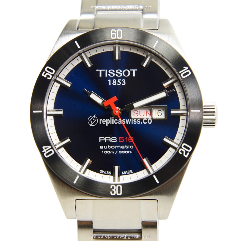 Tissot T-SPORT Blue Dial Automatic Steel Case Silver Clasp Watch