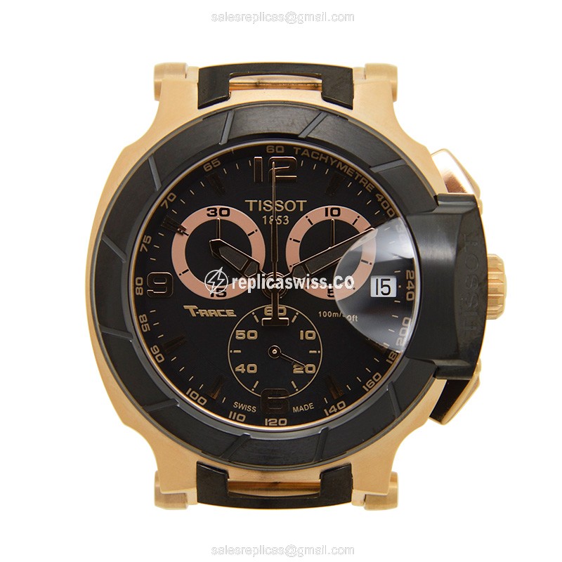 Tissot T-SPORT Replica Watch | Black Dial, Stainless Steel Case | Quartz Movement