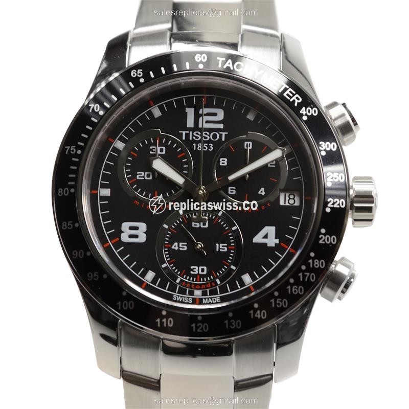 Tissot T-SPORT Replica with Black Dial & Stainless Steel Case, Quartz Movement Watch
