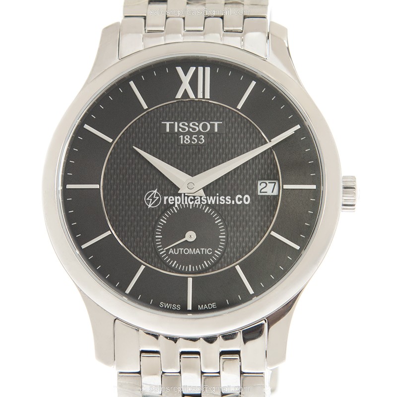 Tissot T-Tradition Replica Watch | Automatic Movement | Black Dial | Stainless Steel Case