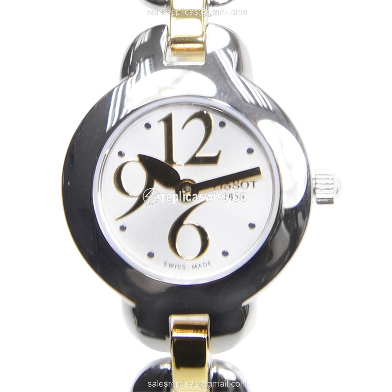 Tissot T-TREND Silver Dial Steel Case Quartz Movement Replica Watch, Elegant Silver Strap
