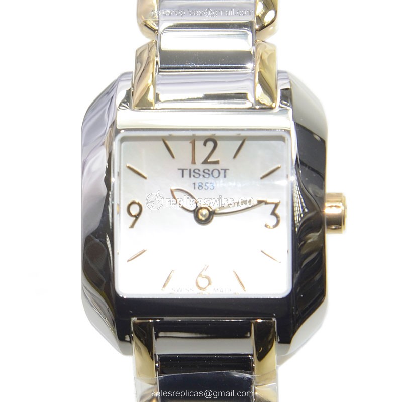 Tissot T-TREND T02.2.285.82 Replica: White Dial, Steel Case, Quartz Movement Watch