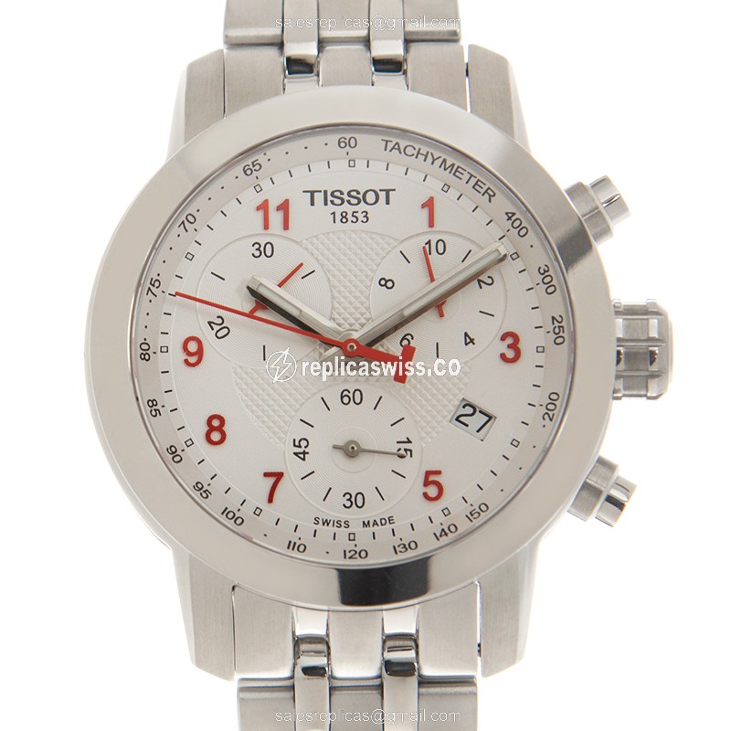 Tissot T055.217.11.032.00 PRC 200 Replica, Silver Dial, Stainless Steel Case & Bracelet Watch