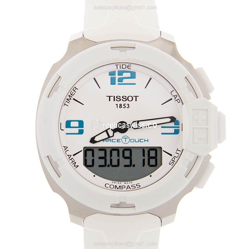 Tissot TOUCH Collection Replica with White Dial & Steel Case, Automatic Movement Watch