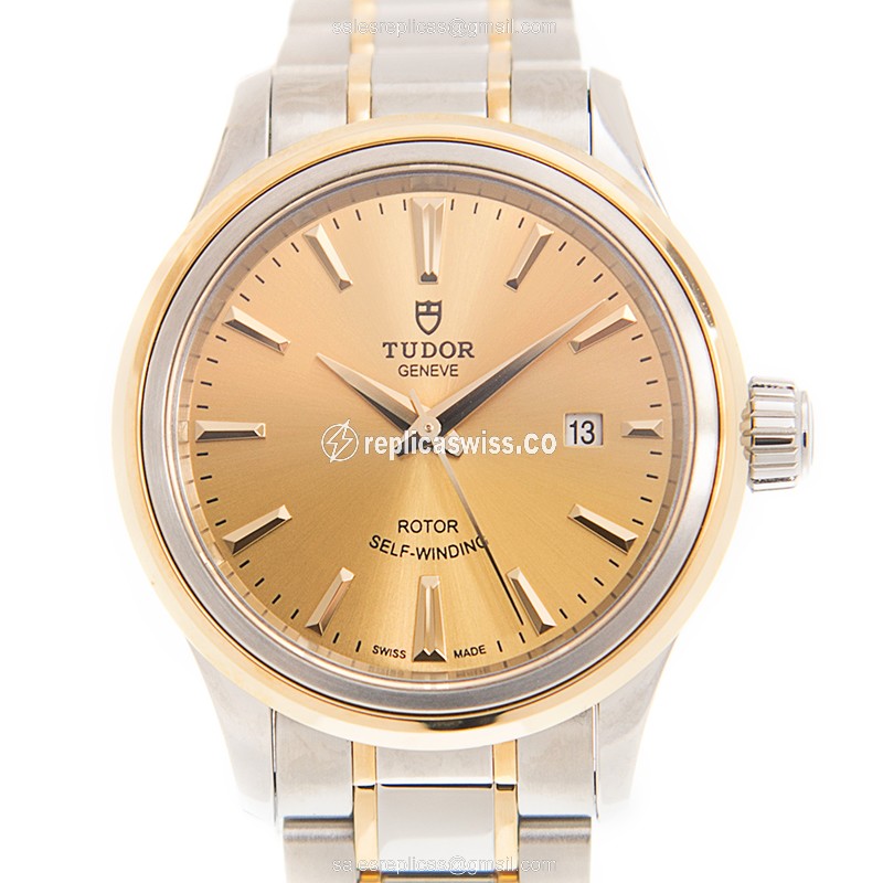 Tudor 12103-65013-CH Replica | Automatic Movement | 18kt Gold Case & Band Watch