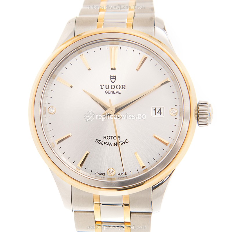 Tudor 12503-65053-369DI-SV Replica | Automatic Movement | Silver Dial & 18kt Steel Case Watch
