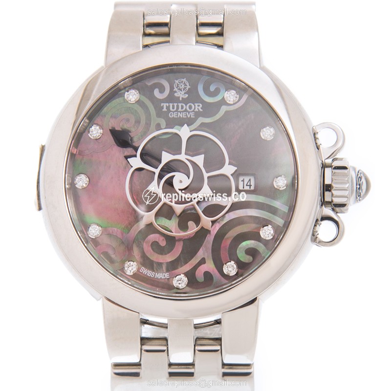 Tudor 35400-65740-NC11DI-BK Clair De Rose Steel Case Automatic, Silver Clasp, Sapphire Crystal Watch