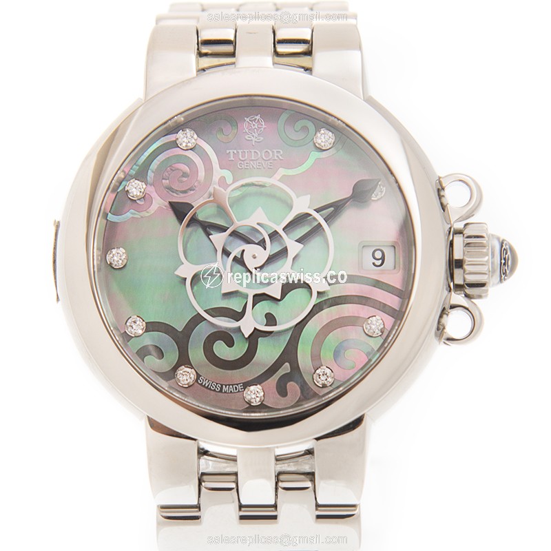 Tudor 35700-NC10DI-BK Clair De Rose Watch | Automatic Movement, Steel Case & Gray Dial