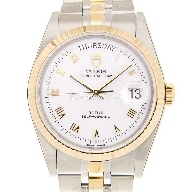 Tudor 76213-62483-WTRN Replica Watch | Automatic Movement, 18kt Steel Case & White Dial