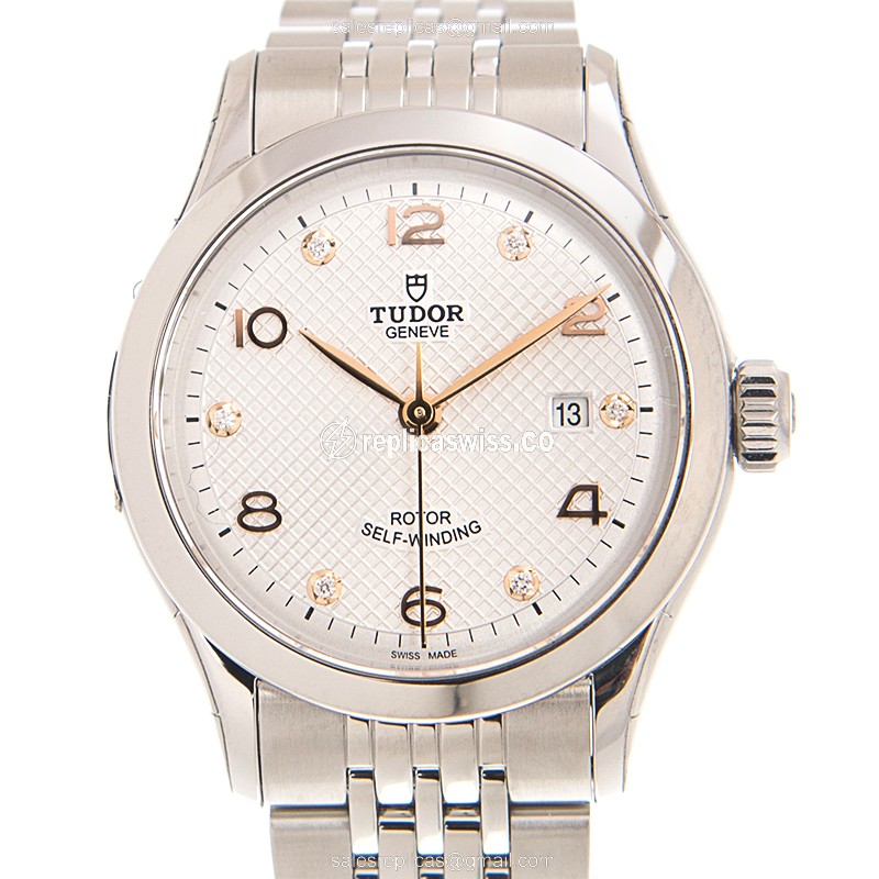 Tudor 91350-67010-6DI-SV 1926 Silver Dial Automatic Steel Case Timepiece Watch