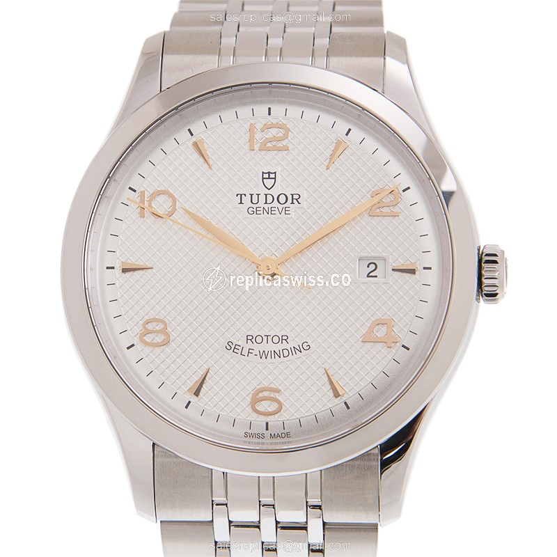 Tudor 91650-67070-SV 1926 Silver Dial Automatic Steel Case Watch