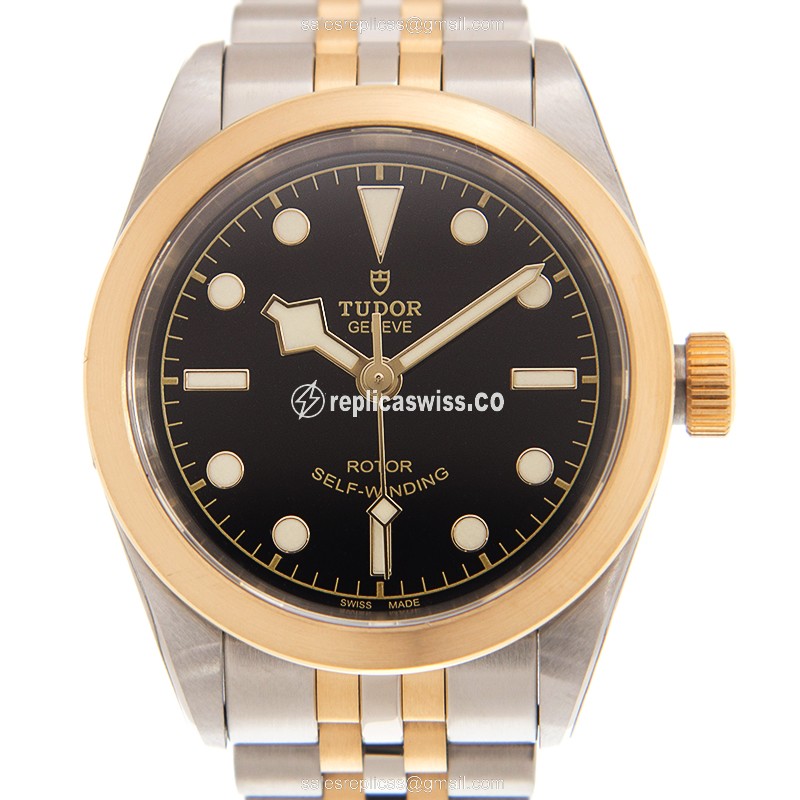 Tudor Black Bay 32 Replica in Stainless Steel & Gold Case, Automatic Movement Watch