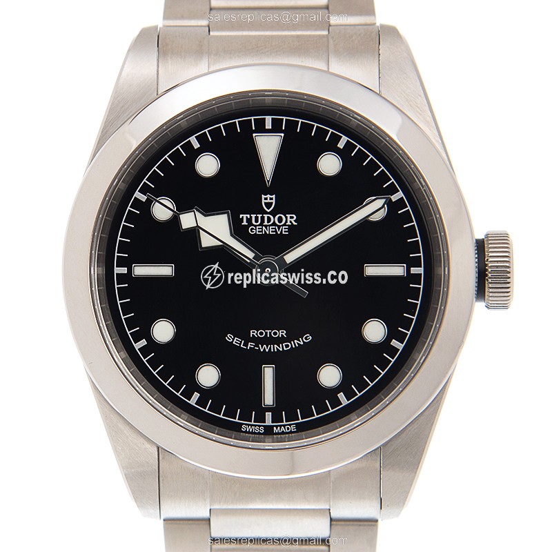 Tudor Black Bay 41 Replica in Black Dial & Stainless Steel Case, Automatic Movement Watch