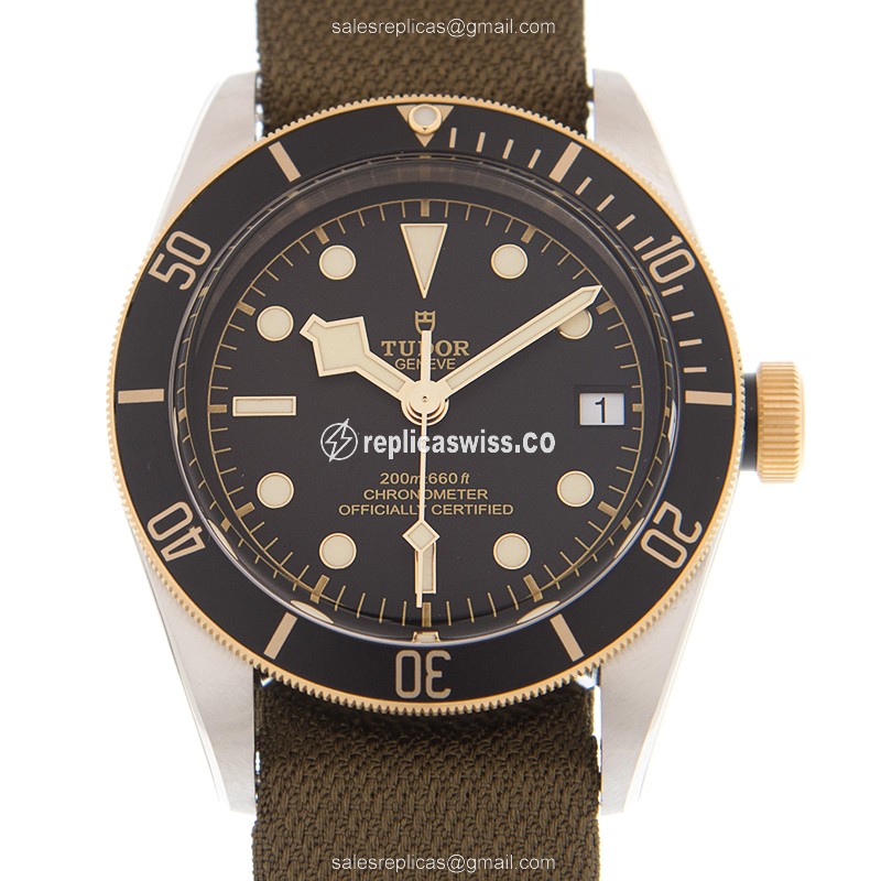 Tudor Black Bay 79733N Replica | Automatic Movement | 18kt Gold & Steel Case Watch
