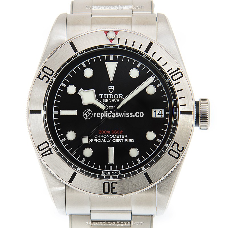 Tudor Black Bay Steel Replica with Automatic Movement Black Dial, Steel Case Watch