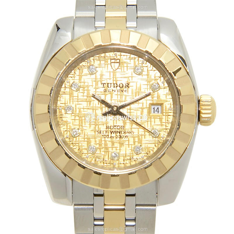 Tudor Classic 22013-62543: Gold Dial, Automatic Movement, Stainless Steel Watch