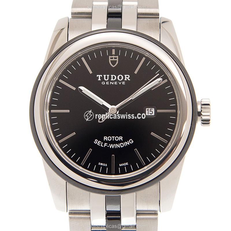 Tudor Glamour Date 53010N-68030N-BK | Black Dial, Automatic Movement, Stainless Steel Case Watch