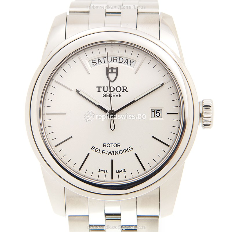 Tudor Glamour Date 56000-68060-WT | White Dial, Automatic Movement, Stainless Steel Case Watch