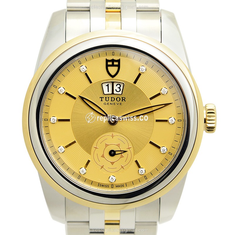 Tudor Glamour Date Replica, Automatic Movement, Gold Steel Case, Sapphire Crystal Watch