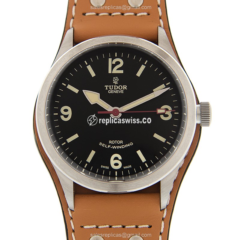 Tudor Heritage Ranger Replica in Stainless Steel & Black Dial, Automatic Movement Watch