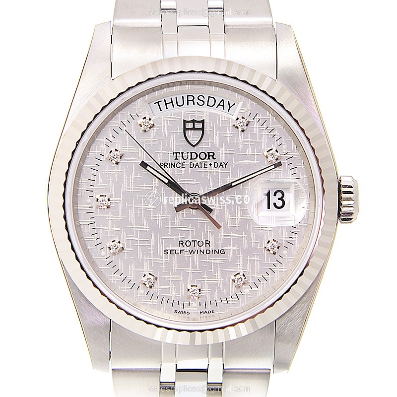 Tudor Prince Date-Day Replica | Automatic Movement | Silver Dial | Steel Case & Band Watch