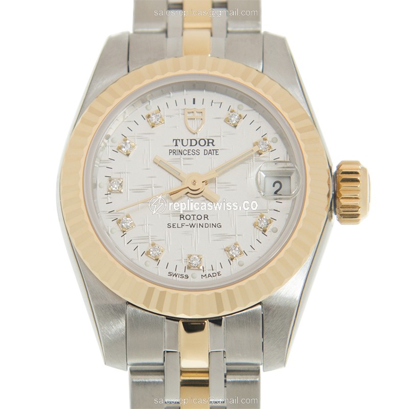 Tudor Princess Date Replica in 18kt Gold & Steel Case | Automatic Movement, Sapphire Crystal Watch
