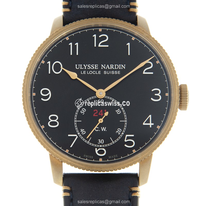 Ulysse Nardin 1187-320LE/63 Marine Chronograph | Automatic | Bronze Case & Black Dial Watch