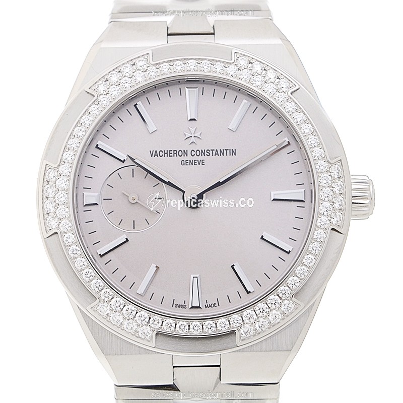 Vacheron Constantin 2305V/100A-B078 Overseas Replica, Automatic Pink Dial, Stainless Steel Case
