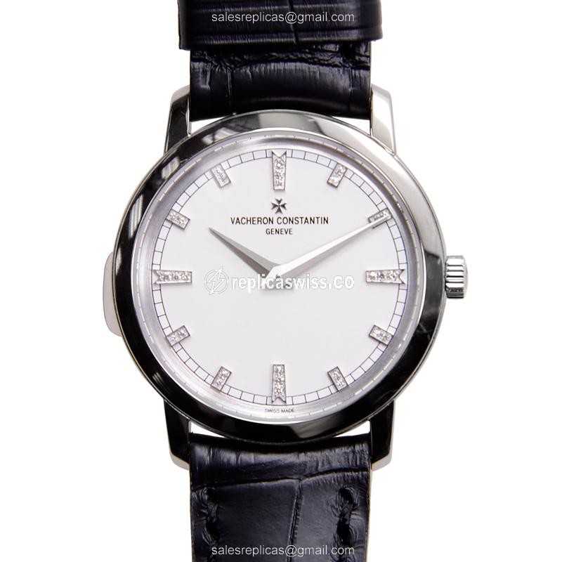 Vacheron Constantin 25155/000G-9584 Traditionnelle Replica, White Dial, 18kt Gold Case, Automatic