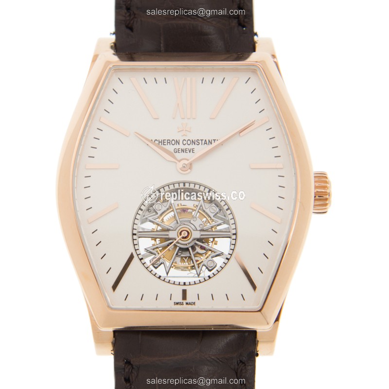 Vacheron Constantin 30130/000R-9754 Malte Automatic Wind Replica with 18kt Gold Case & White Dial