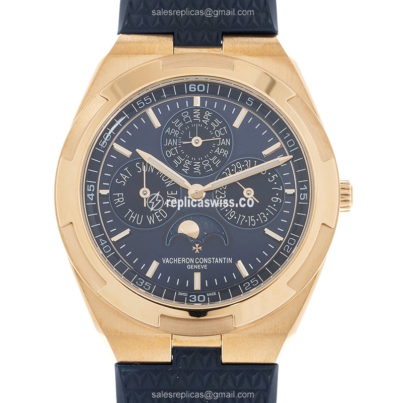 Vacheron Constantin 4300V/000R-B509 Overseas | Automatic Movement, Blue Dial & 18kt Gold Case Watch