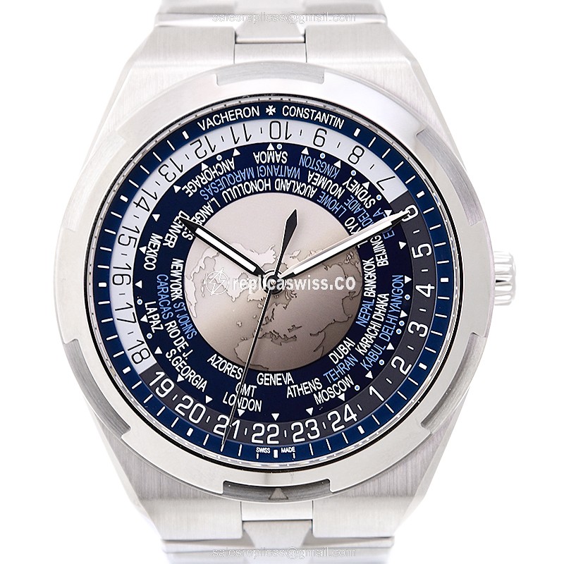 Vacheron Constantin 7700V/110A-B172 Overseas Replica | Automatic Movement, Blue Dial & Steel Case