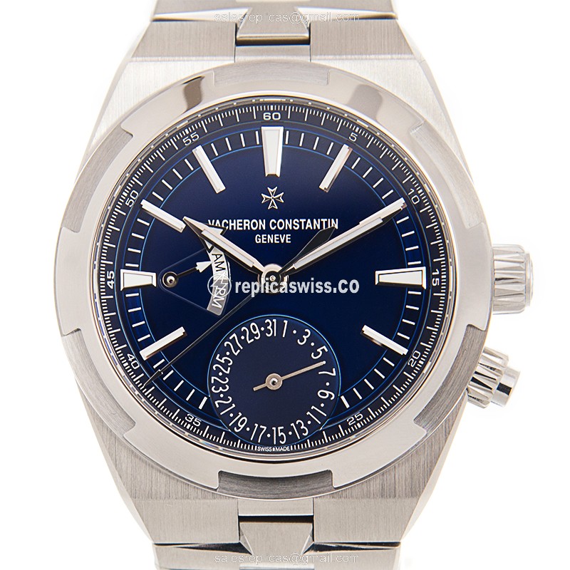 Vacheron Constantin 7900V/110A-B334 Overseas Replica, Automatic Movement, Blue Dial & Stainless