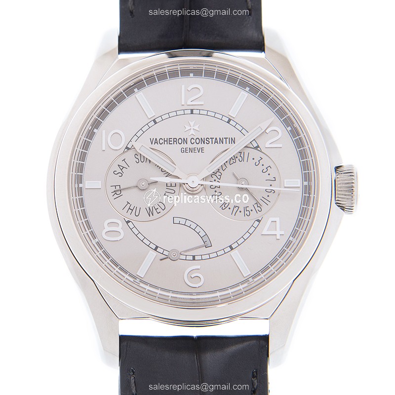 Vacheron Constantin FIFTYSIX Replica: Automatic Movement, Stainless Steel Case, Gray Dial Watch