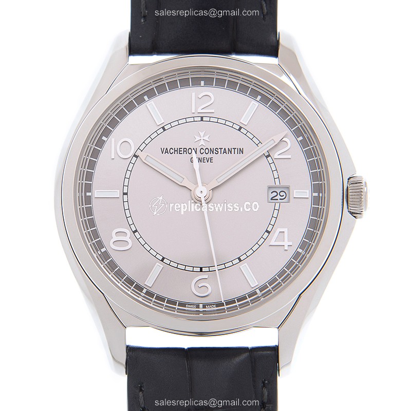 Vacheron Constantin FIFTYSIX Replica in Stainless Steel with Automatic Movement Gray Dial Watch