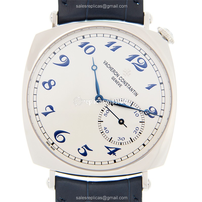 Vacheron Constantin Historiques 82035/000P-B168 Manual Wind 950 Platinum | White Dial, Blue