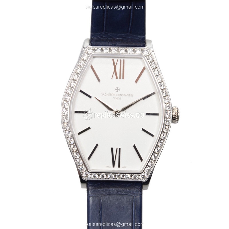 Vacheron Constantin Malte Replica, Automatic Movement, 18kt White Gold Case with Diamond Accents