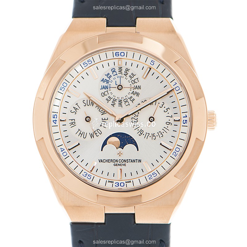 Vacheron Constantin Overseas 4300V/000R-B064 | Automatic Movement, 18kt Gold Case, Silver Dial Watch