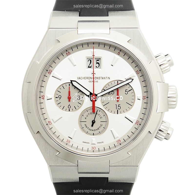 Vacheron Constantin Overseas Replica in Stainless Steel with Automatic Movement Silver Dial