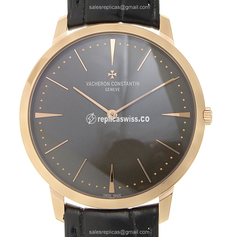 Vacheron Constantin Patrimony Traditionelle Replica | Manual Wind | 18kt Rose Gold Case Watch