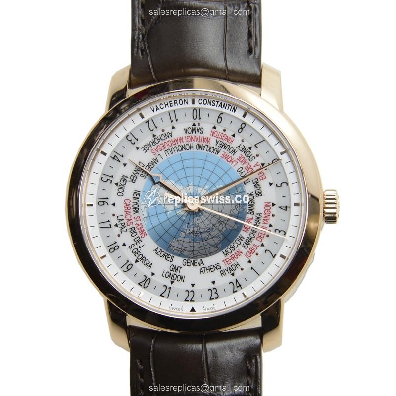 Vacheron Constantin Traditionnelle Replica in 18kt Gold, Automatic Movement & White Dial Watch