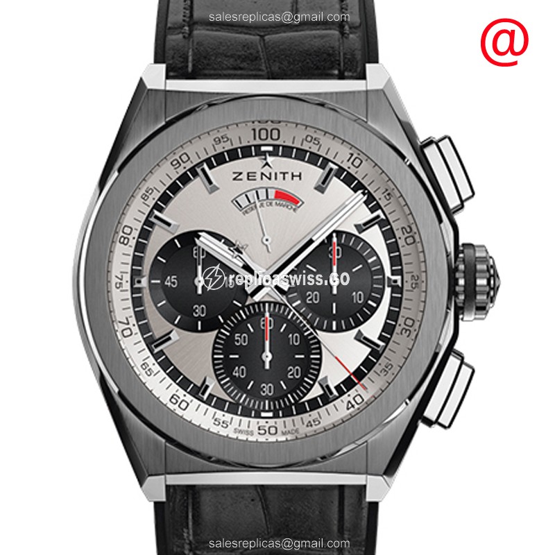 Zenith DEFY 95.9001.9004/01.R582 Replica | Automatic Movement, Silver Dial, Titanium Case Watch