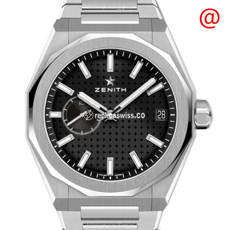 Zenith DEFY Replica in Stainless Steel & Black Dial, Automatic Movement Watch
