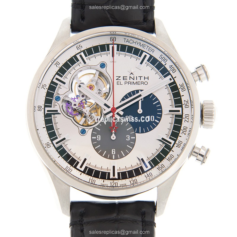 Zenith El Primero Replica in Stainless Steel | Automatic Movement, Silver Dial Watch