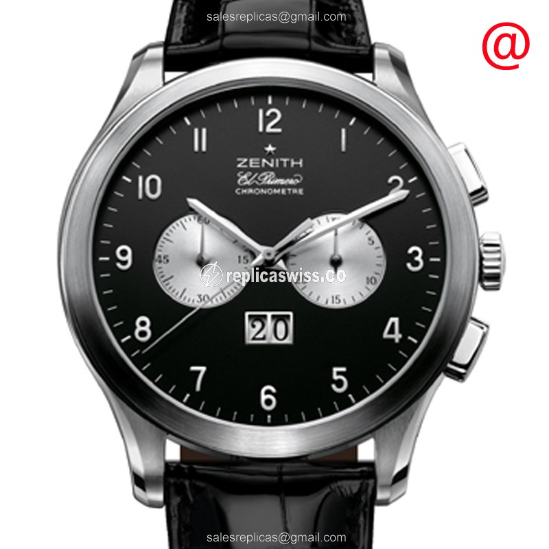 Zenith Grande Class 03.0520.4010/21.C580 Replica | Automatic Movement | Black Dial, Stainless Steel
